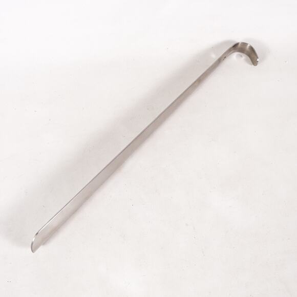 Island Genius Silver Stainless Steel Metal Shoe Horn 16" Long Reach Boot Helper - Picture 4 of 7